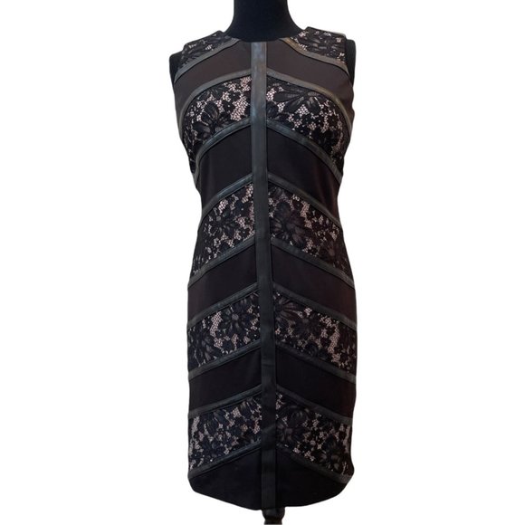 CALVIN KLEIN Mix Media Sheath Cd6p1437 Black/nude - Picture 7 of 14